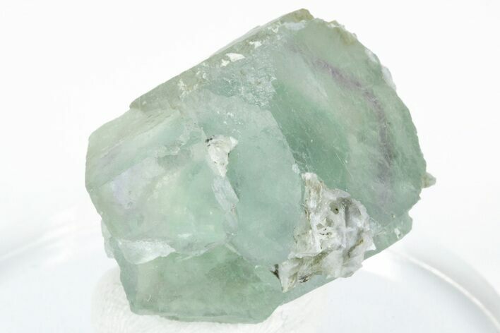 Green, Cubic Fluorite Crystals on Quartz - Inner Mongolia #216749
